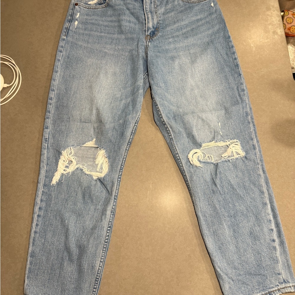 Abercrombie & Fitch The Mom High Rise Curve Love